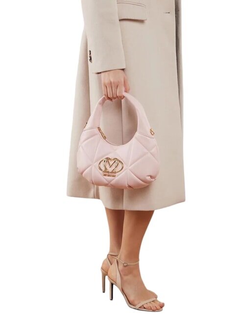 GEOMETRIC Bolso bandolera con bandolera polvos - Bolsos Mujer