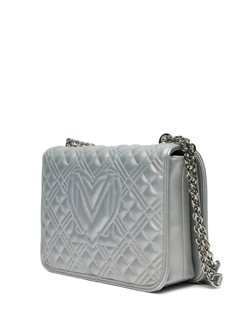 BOLD LOVE Bolso de hombro con asas de cadena plata - Bolsos Mujer