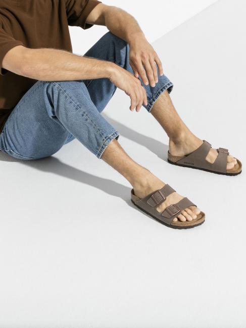 ARIZONA BIRKO-FLOR NUBUK Sandalia zapatilla moca - Zapatos unisex
