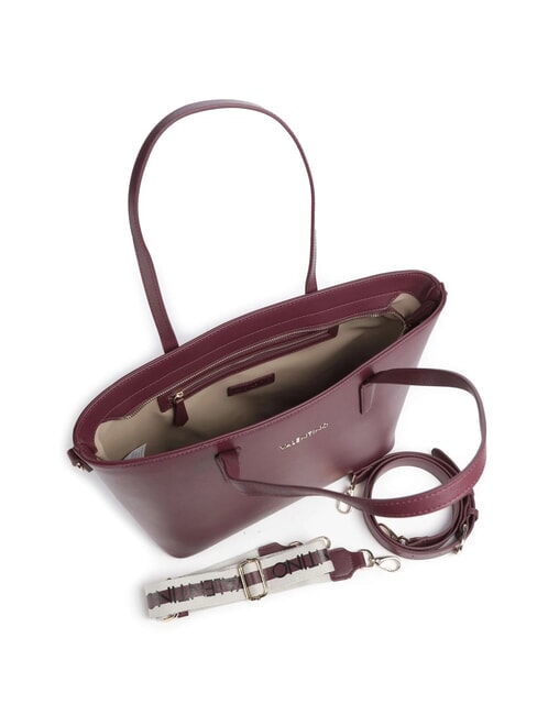 ZERO RE Bolsa de compras con bandolera con logotipo ciruela pasa - Bolsos Mujer