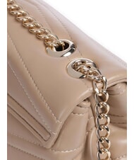MARIO VALENTINO PRIVILEGE Bolso de hombro pequeño acolchado beige - Bolsos Mujer - 3