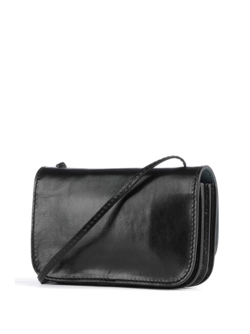 RUSTICI Bolso bandolera de piel Oro negro - Bolsos Mujer