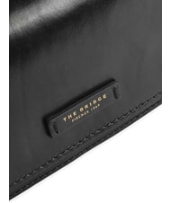 THE BRIDGE RUSTICI Bolso bandolera de piel Oro negro - Bolsos Mujer - 3