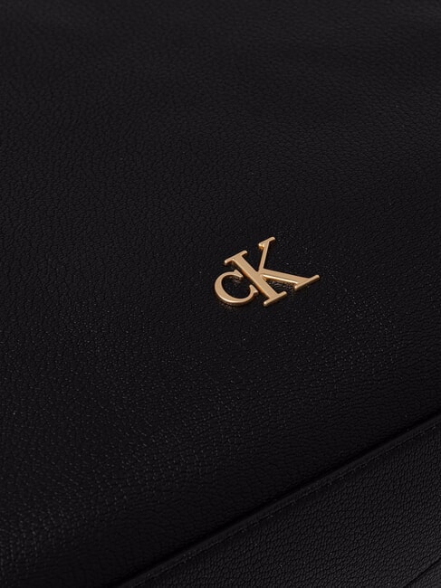 CKJ MINIMAL MONOGRAM Bolsa de compras con asa de cadena En negro - Bolsos Mujer