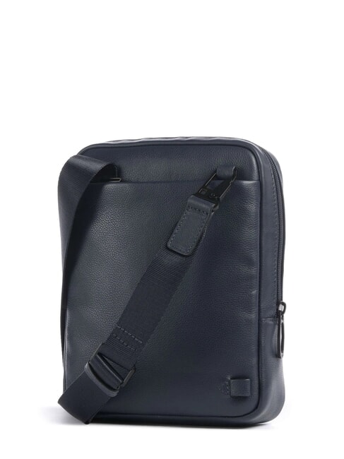 W137 Bolso de cuero azul - Bandoleras Hombre