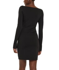 CALVIN KLEIN CK JEANS Vestido corto con cuello barco y manga larga. - Ropa de mujer