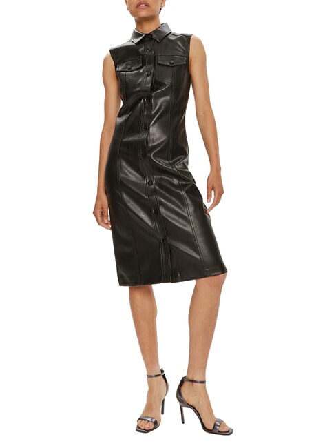 CK JEANS Vestido sin mangas hasta la rodilla ck negro - Ropa de mujer