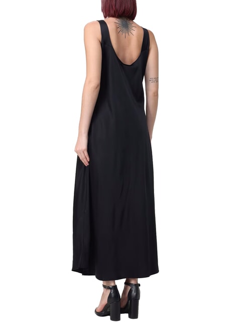CK Vestido lencero largo de viscosa negro - Ropa de mujer