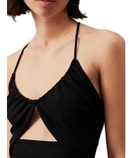 CALVIN KLEIN CK JEANS Vestido midi con escote y espalda cruzada ck negro - Ropa de mujer - 3