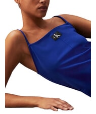 CALVIN KLEIN CK JEANS Vestido corto con tirantes finos azul zafiro - Ropa de mujer - 3