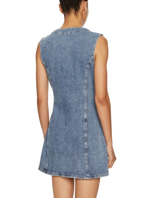 CK JEANS Vestido corto vaquero con sisas dril - Ropa de mujer