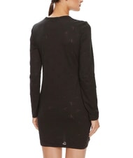 CALVIN KLEIN CK JEANS Vestido de manga larga con logotipo integral. - Ropa de mujer