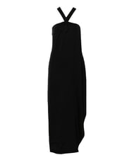 CALVIN KLEIN CK Vestido largo de viscosa con nudo ck negro - Ropa de mujer - 4