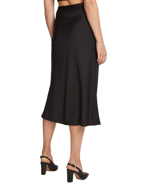 CK Falda larga brillante ck negro - Faldas de mujer