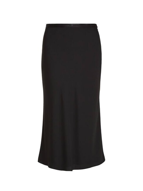 CK Falda larga brillante ck negro - Faldas de mujer