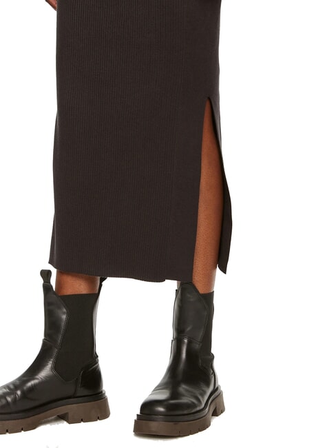 CK JEANS Falda midi elástica ck negro - Faldas de mujer