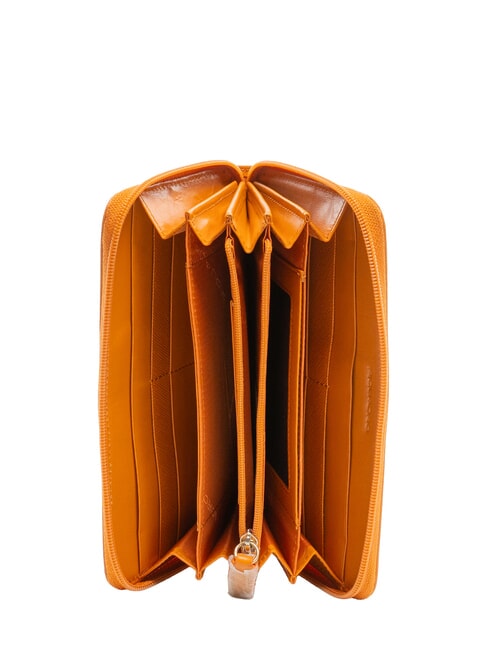 CRAYON Cartera de cuero NARANJA - Carteras Mujer