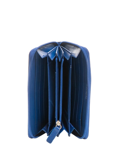 CRAYON Cartera de cuero azul - Carteras Mujer