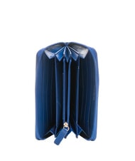 PIQUADRO CRAYON Cartera de cuero azul - Carteras Mujer - 2