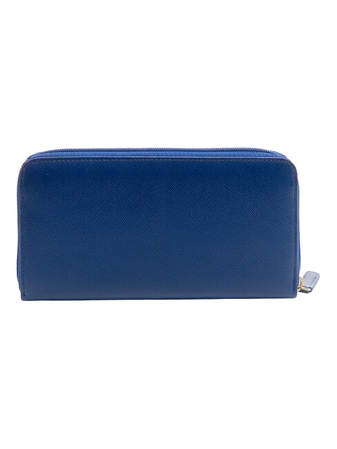CRAYON Cartera de cuero azul - Carteras Mujer