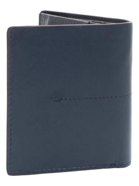 KIRI Cartera de cuero azul - Carteras Hombre