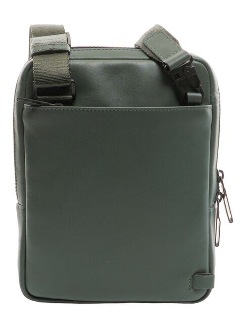 W119 Bolso para iPad, en piel VERDE - Bandoleras Hombre