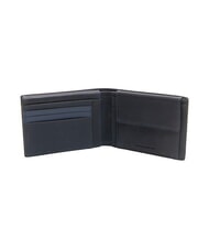 PIQUADRO TALLIN Cartera de piel con solapa y monedero azul - Carteras Hombre - 4