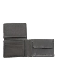 PIQUADRO TALLIN Cartera de piel con solapa y monedero negro - Carteras Hombre - 2