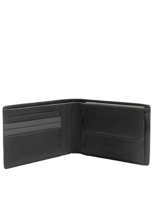 TALLIN Billetera de cuero negro - Carteras Hombre