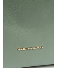 PIQUADRO CIRCLE Bolso mochila de piel verde azul - Maletines de Trabajo - 3