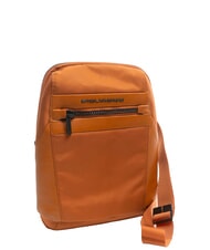 PIQUADRO WOODY Mochila de un solo hombro de tejido de piel NARANJA - Mochilas para port&aacute;til - 2
