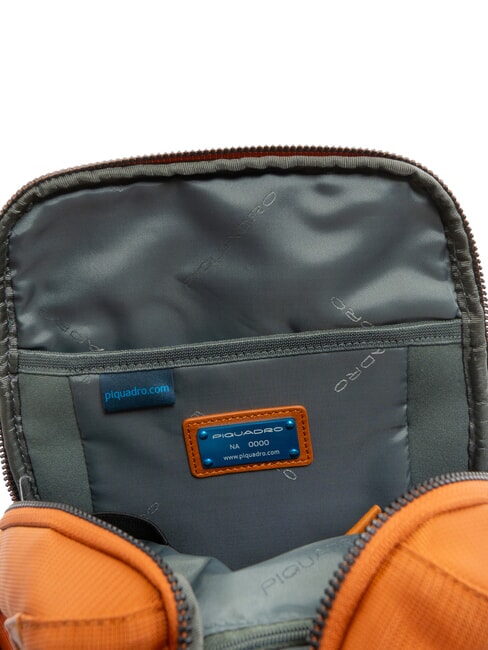 WOODY Mochila de un solo hombro de tejido de piel NARANJA - Mochilas para port&aacute;til