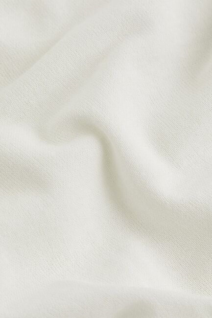 CK JEANS Suéter de algodón con cuello redondo marfil - Suéteres de mujer