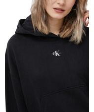 CALVIN KLEIN CK JEANS Sudadera de algodón con capucha y bolsillo. - Sudaderas de mujer