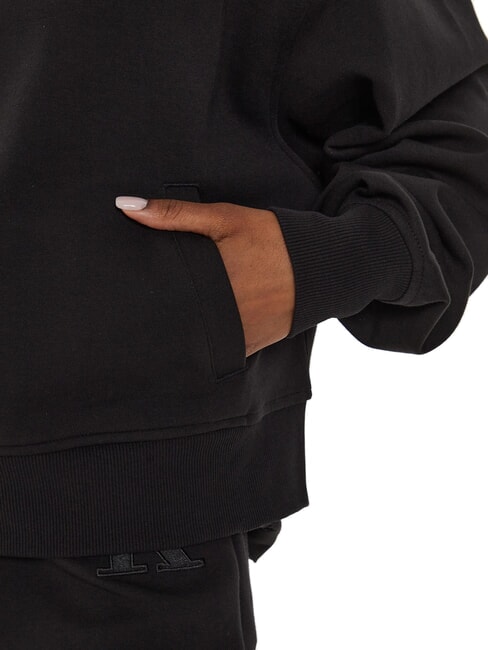 CK JEANS Sudadera de cuello alto con cremallera completa ck negro - Sudaderas de mujer