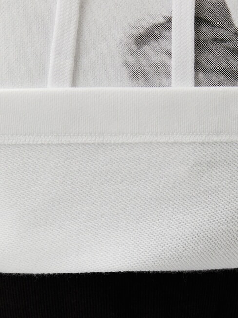 CK JEANS Sudadera con estampado blanco brillante - Sudaderas de mujer