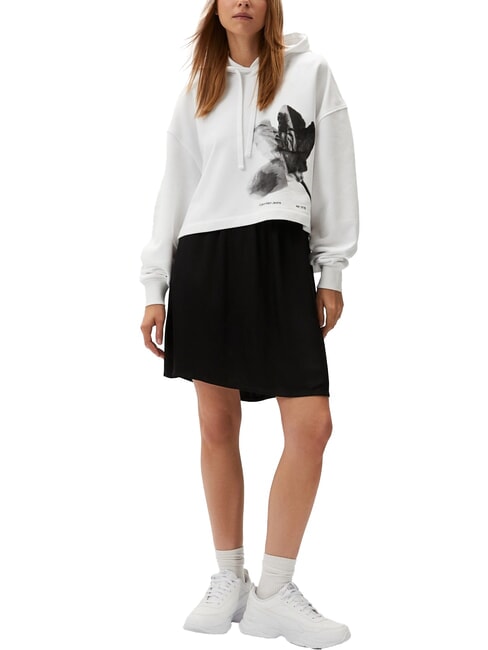 CK JEANS Sudadera con estampado blanco brillante - Sudaderas de mujer