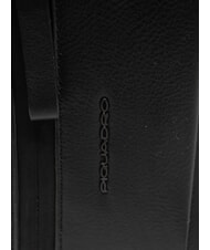 PIQUADRO CHARLIE Bolso de cuero negro - Bandoleras Hombre - 3