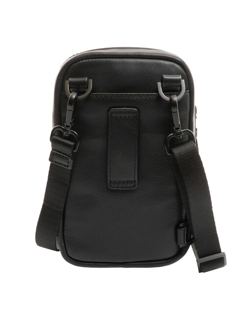 CHARLIE Bolso de cuero negro - Bandoleras Hombre
