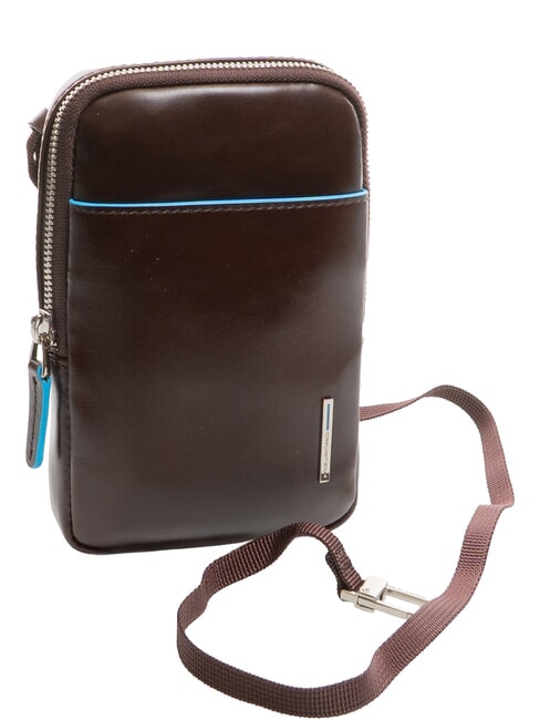 BLUE SQUARE Monedero de cuero CAOBA - Carteras Hombre