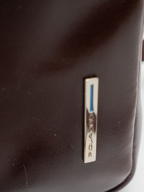 BLUE SQUARE Monedero de cuero CAOBA - Carteras Hombre