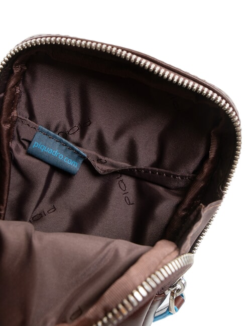 BLUE SQUARE Monedero de cuero CAOBA - Carteras Hombre