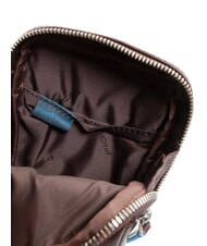 PIQUADRO BLUE SQUARE Monedero de cuero CAOBA - Carteras Hombre - 5