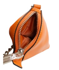 PIQUADRO MUSE Estuche para llaves/monedero de cuero naranja2 - Llaveros - 4