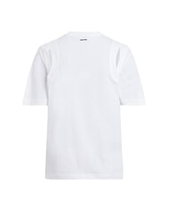 CALVIN KLEIN CK Camiseta de manga corta con corte blanco brillante - camiseta - 5