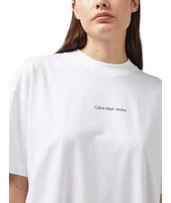 CALVIN KLEIN CK JEANS Camiseta de manga corta de corte relajado con estampado blanco brillante - camiseta - 3