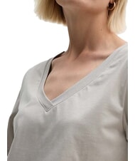 CALVIN KLEIN CK Camiseta de manga corta con cuello en V guijarro de arena - camiseta - 3