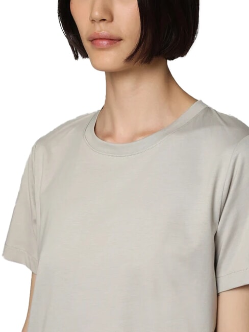 CK Camiseta de manga corta con cuello redondo guijarro de arena - camiseta