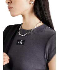 CALVIN KLEIN CK JEANS Camiseta corta de manga corta lavado negro - camiseta - 3