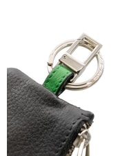 PIQUADRO SPLASH  Llavero de cuero NEGRO / VERDE - Llaveros - 3